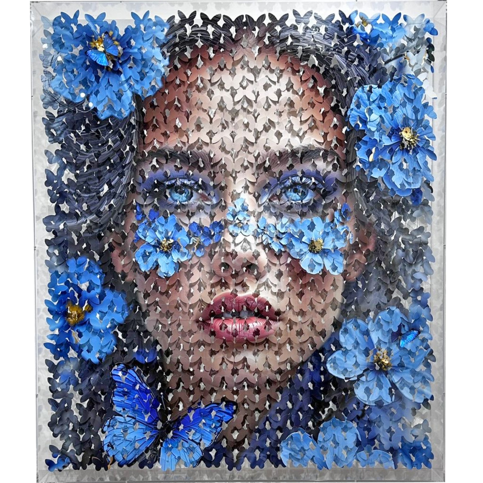 SOUS LES PETALES BLEUS I - LIS SAM - Galeries Bartoux