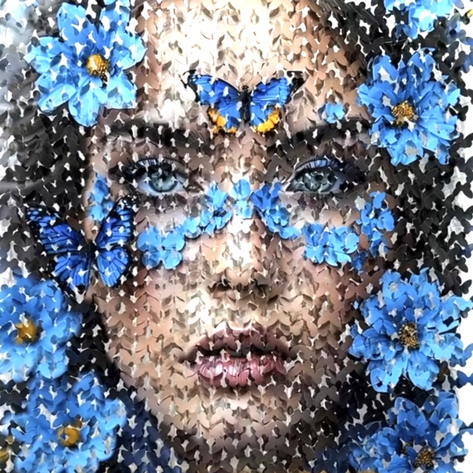 SOUS LES PÉTALES BLEUS V - LIS SAM - Galeries Bartoux