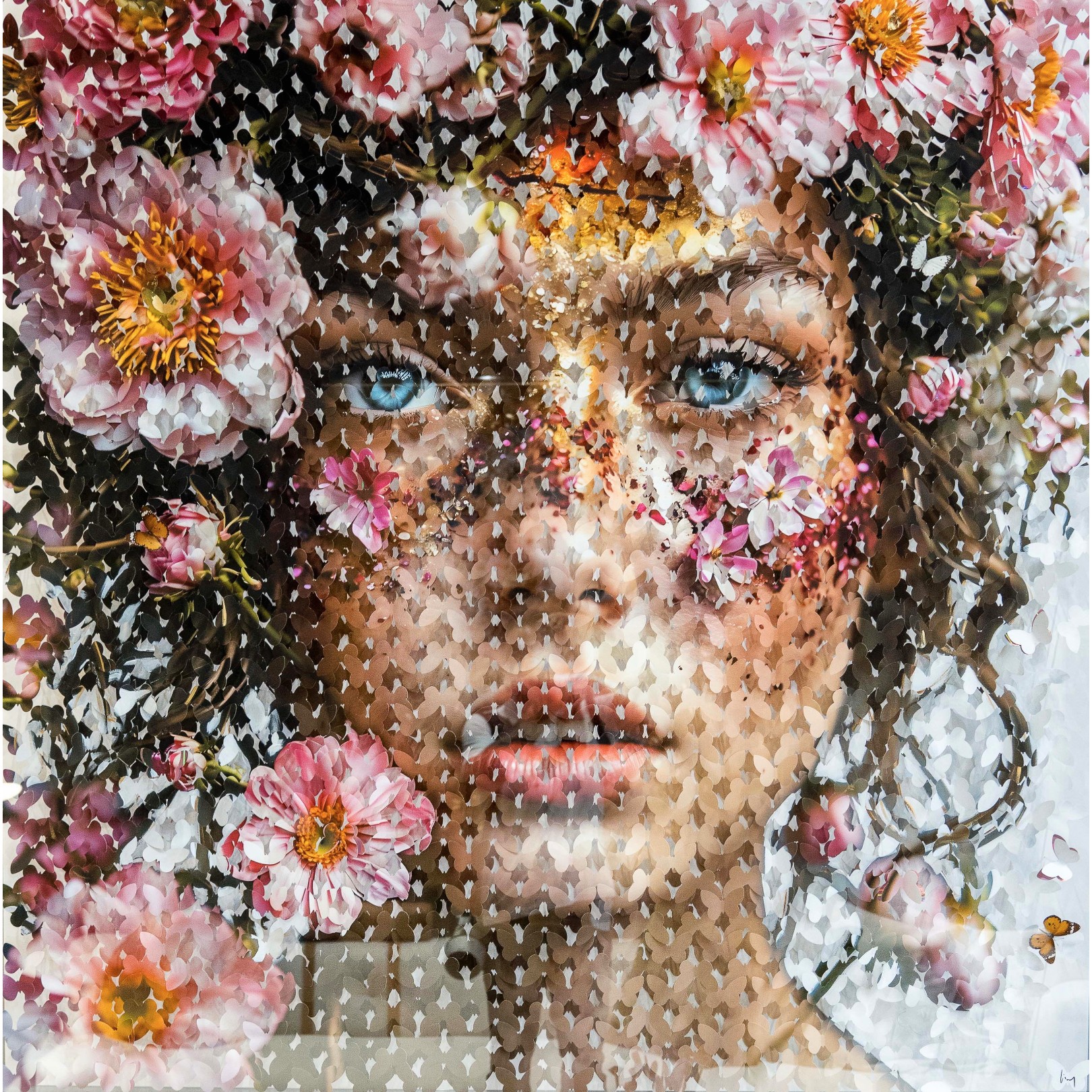 SOUS LES PÉTALES ROSES III - LIS SAM - Galeries Bartoux