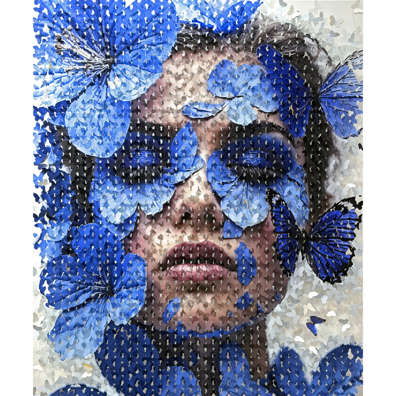 SOUS LES PÉTALES BLEUS II - LIS SAM - Galeries Bartoux