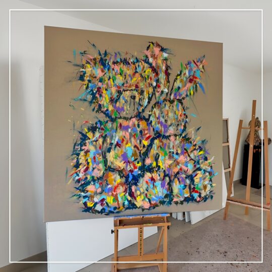 KIKO, HIS NEW PALETTE KNIFE PAINTING TECHNIQUE - Galeries Bartoux