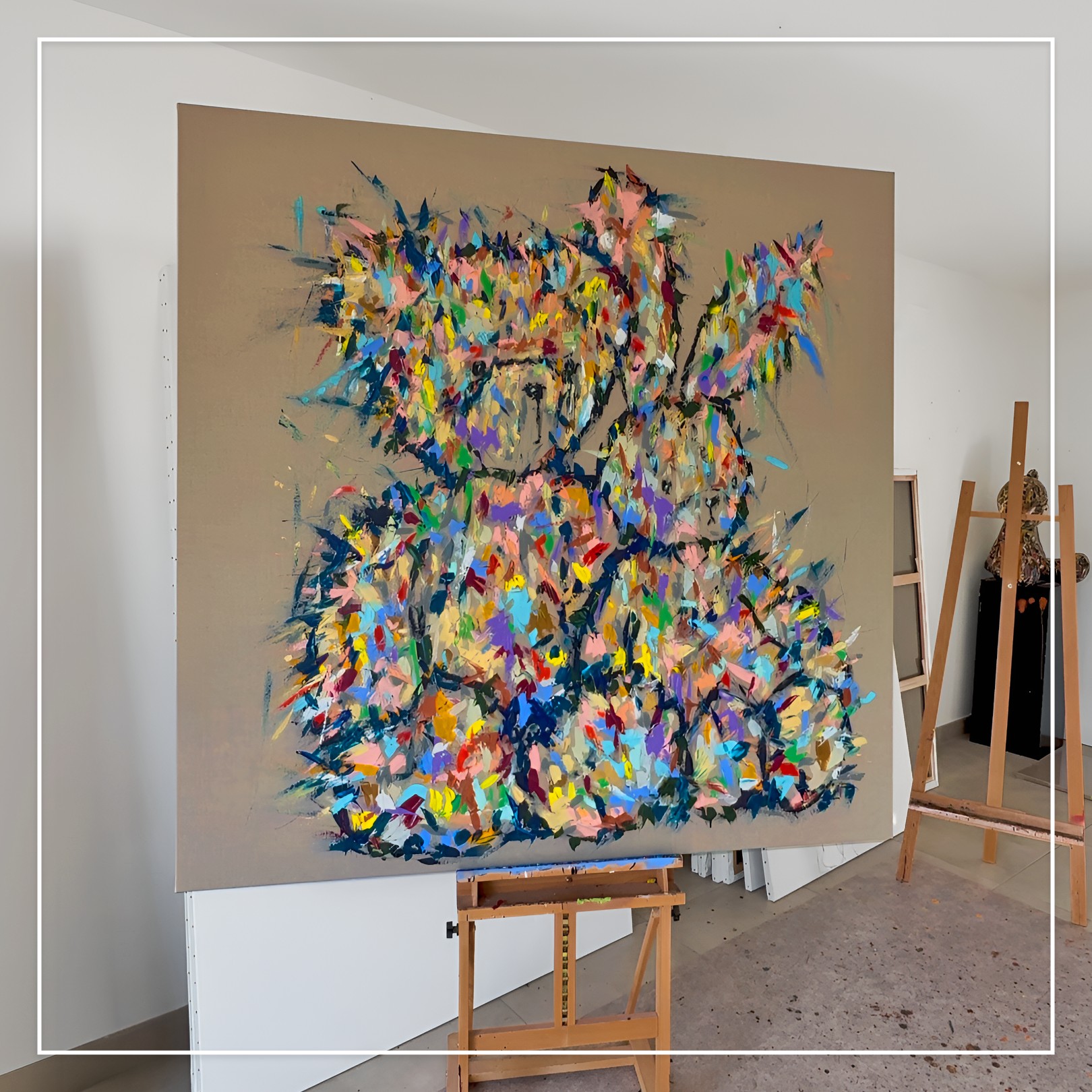 KIKO, HIS NEW PALETTE KNIFE PAINTING TECHNIQUE - Galeries Bartoux