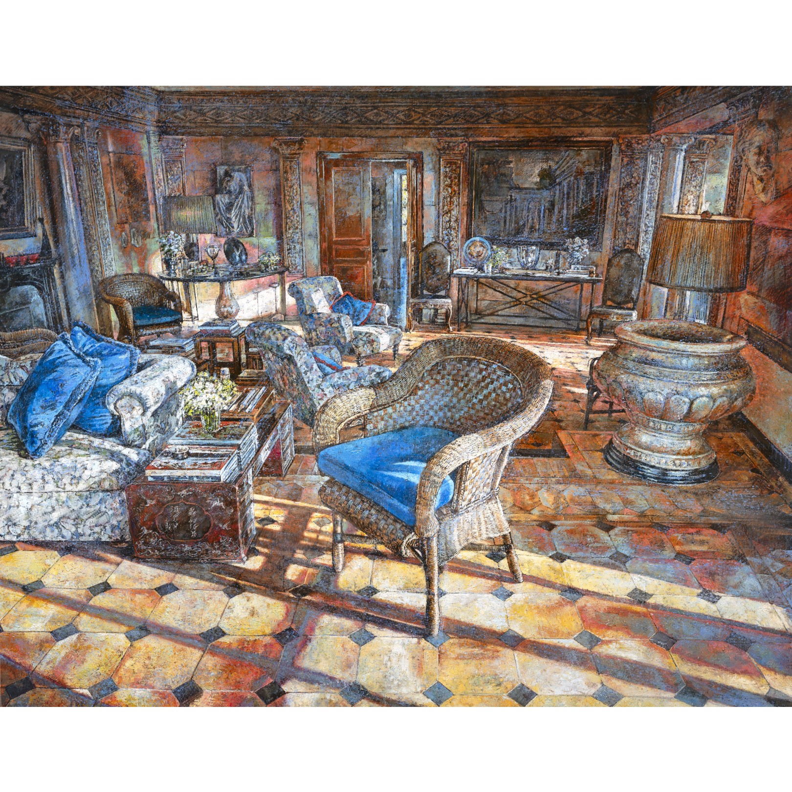 LUCE DORATA NEL SALOTTO - RAFFAELE MINOTTO - Galeries Bartoux