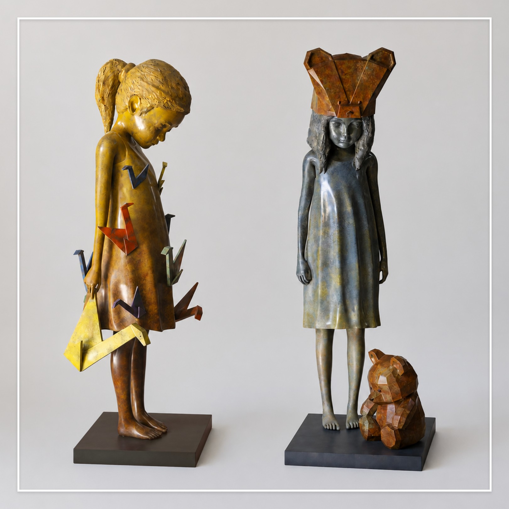 KIKO&nbsp;: LA MAGIE DE L&rsquo;ORIGAMI SCULPTÉE DANS LE BRONZE - Galeries Bartoux