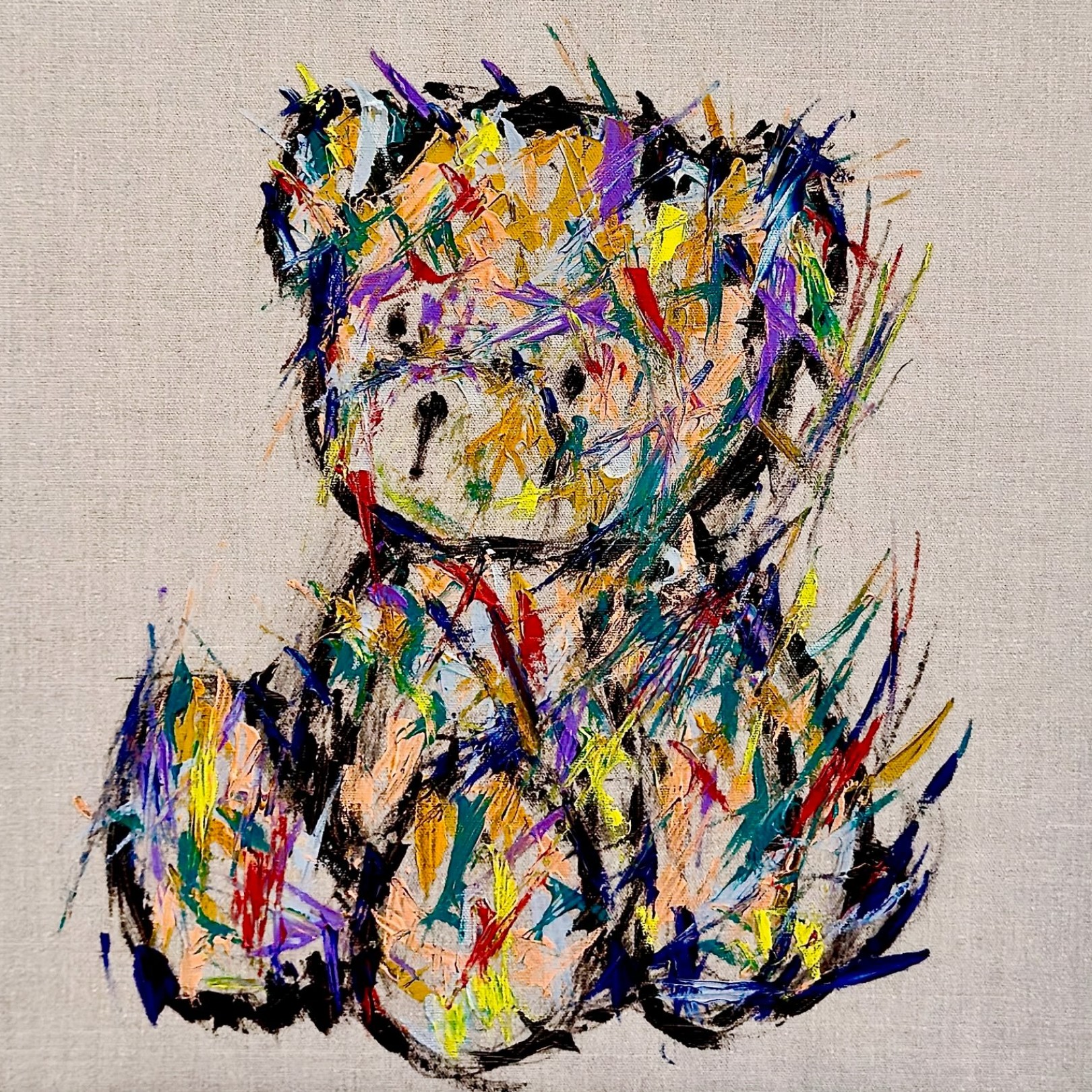 OURSON DE COULEUR - KIKO - Galeries Bartoux