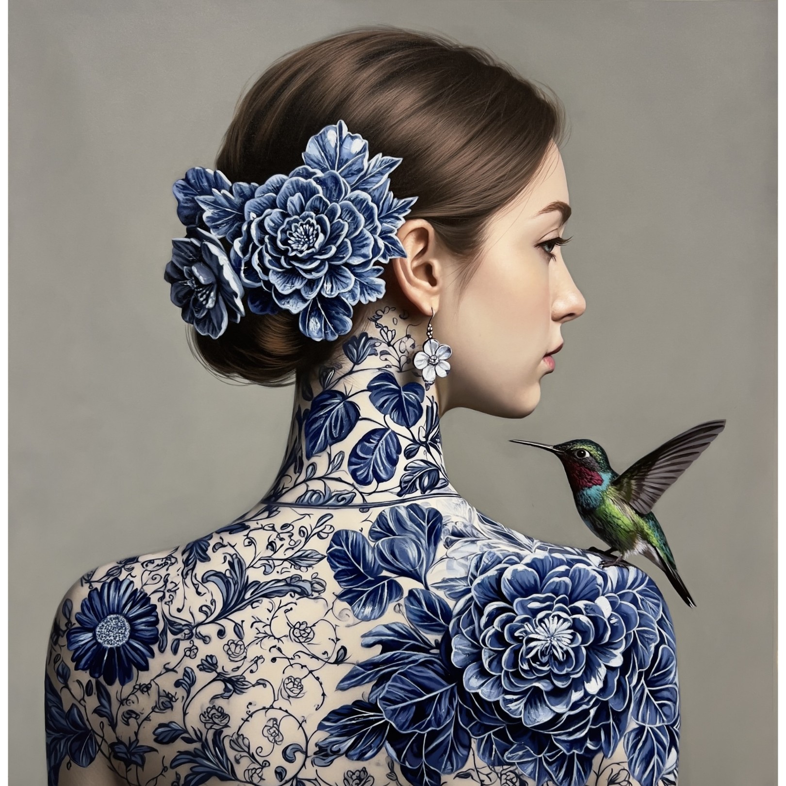 THE LADY OF THE HUMMINGBIRD II - PABLO FERNANDEZ JR. - Galeries Bartoux