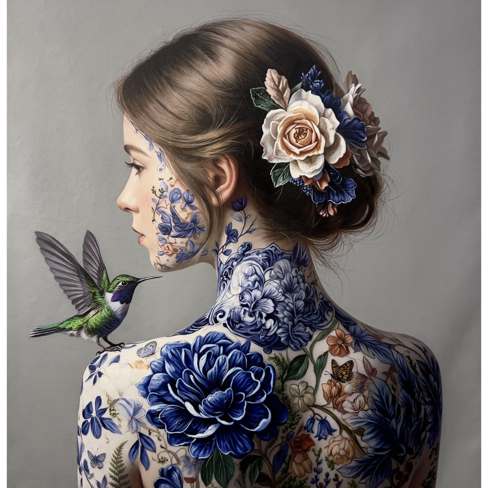 THE LADY OF THE HUMMINGBIRD III - PABLO FERNANDEZ JR. - Galeries Bartoux